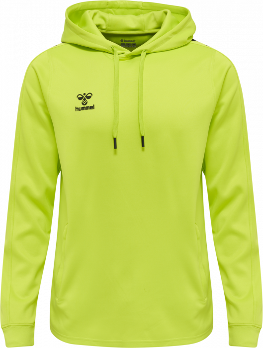 Hummel - Core Xk Hoodie - Lime & negro