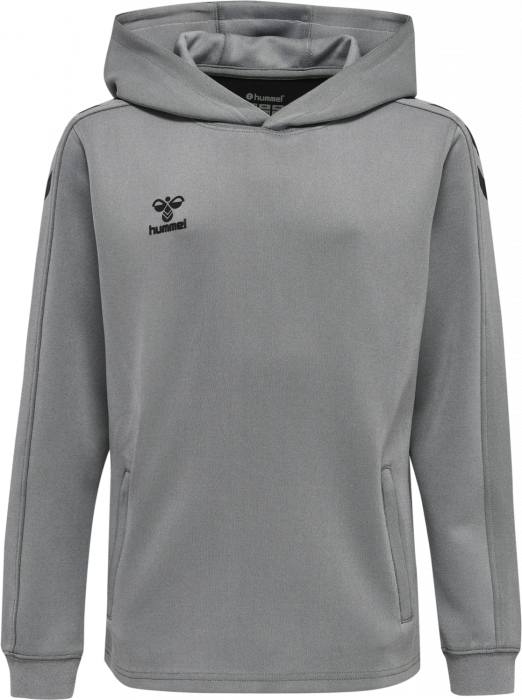 Hummel - Core Xk Hoodie Kids - Grey Melange & zwart