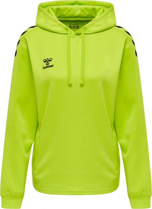 Hummel - Core Xk Poly Hoodie Women - Lime & negro