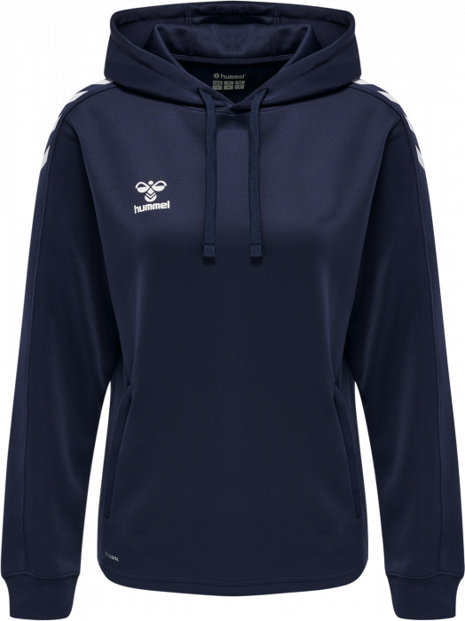 Hummel - Core Xk Poly Hoodie Women - Marine & wit