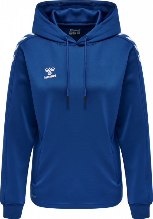 Hummel - Core Xk Poly Hoodie Women - True Blue & blanc