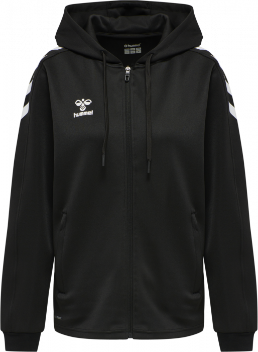 Hummel - Core Xk Poly Hoodie With Zipper Women - Noir & blanc