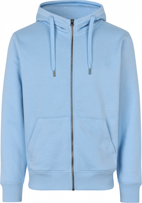 ID - Hoodie W. Zip  (Mens) - Lichtblauw