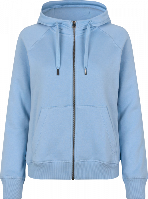 ID - Hoodie W. Zip  (Woman) - Blu chiaro