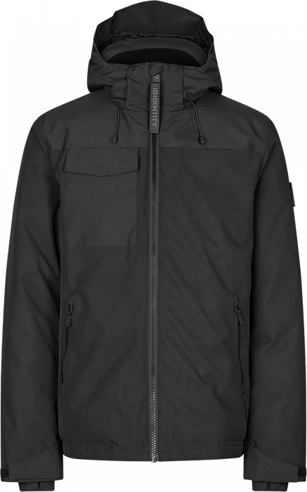 ID - Vinterjakke Med Hætte Herre - Sort