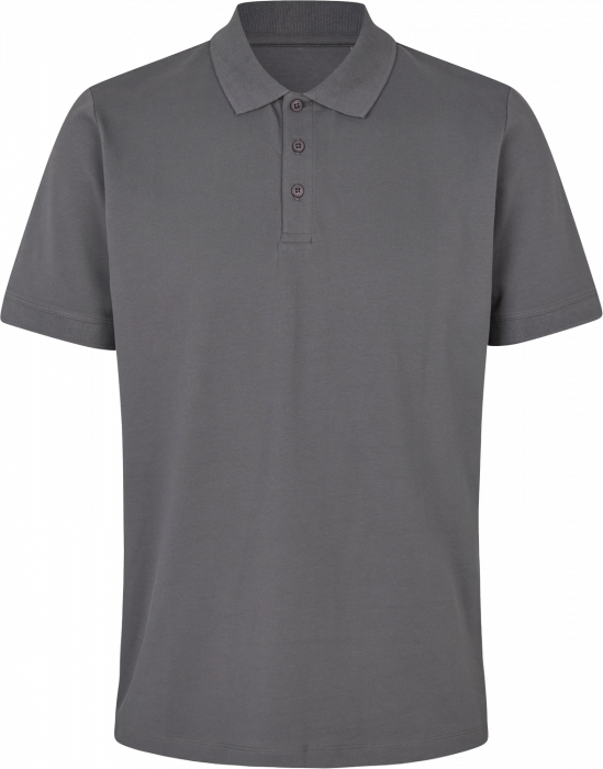 ID - Organic Polo T-Shirt Men - Silver Grey