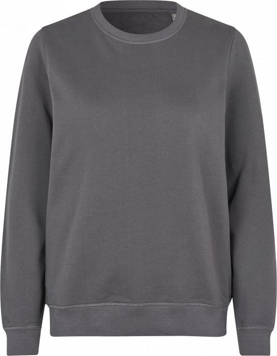 ID - Organic Cotton Sweatshirt Women - Silver Grey