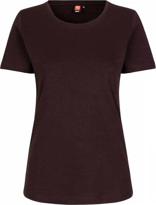 ID - Interlock Dame T-Shirt - Mørk bordeaux