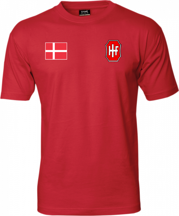 ID - Hif Denmark Shirt - Czerwony