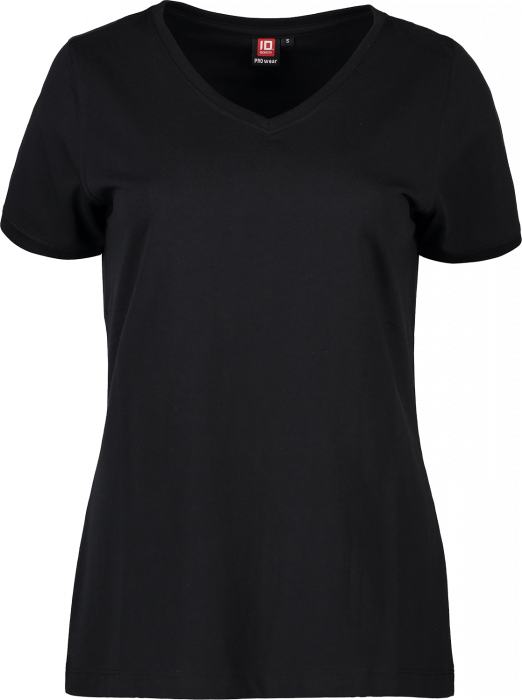 ID - Pro Wear Care V-Neck T-Shirt Women - Schwarz