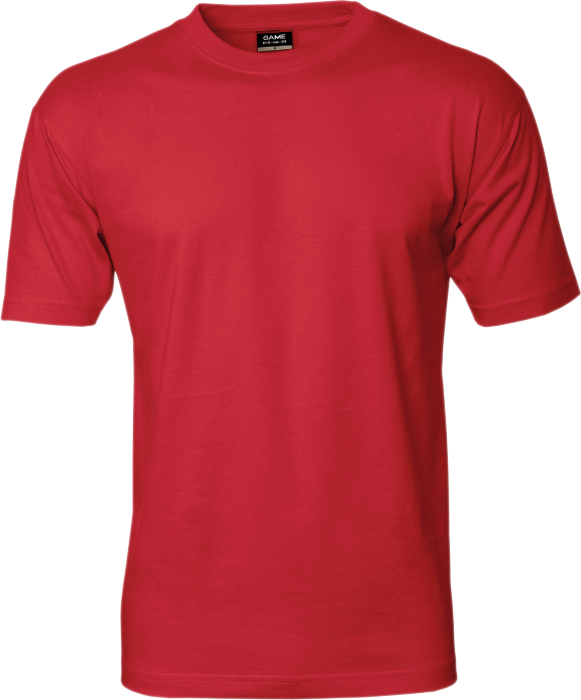 ID - Bomulds Game T-Shirt - Rød