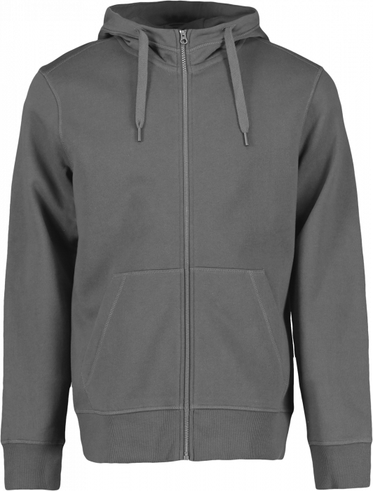 ID - Hoodie W. Zip  (Mens) - Silver