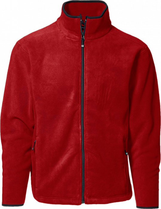 ID - Micro Fleece Cardigan Men - Rot