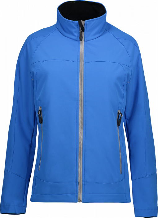 ID - Softshell Jacket Women - Blue Cobolt & szary