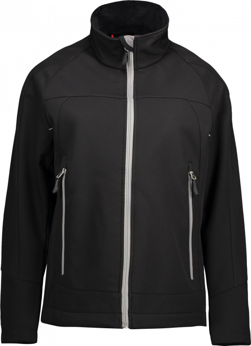 ID - Softshell Jacket Women - Svart & vit