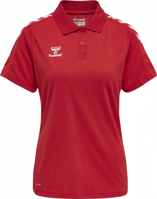 Hummel - Core Xk Polo Women - True Red & vit