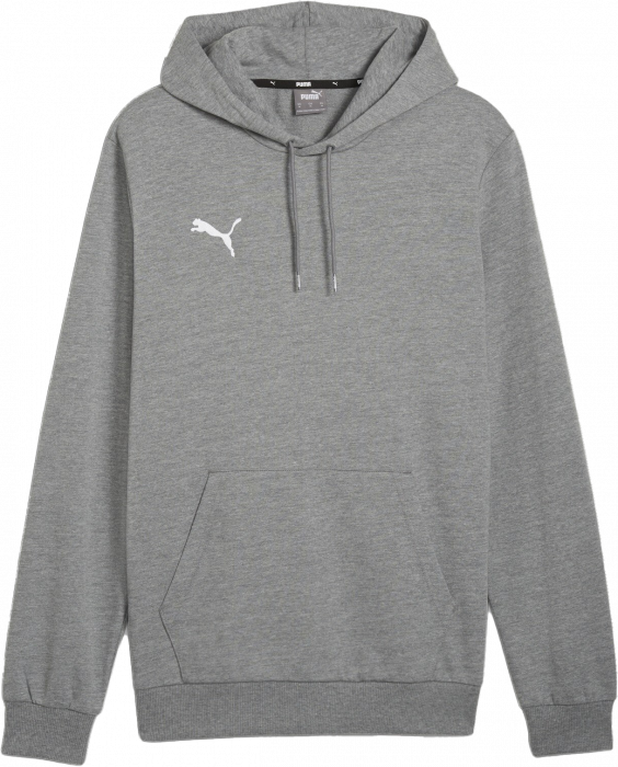 Puma - Teamgoal Casual Hoodie - Grey Heather & biały