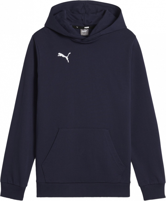 Puma - Teamgoal Casual Hoodie Kids - Marinho & branco