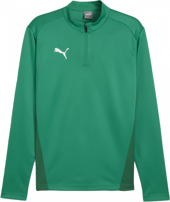 Puma - Team Goal Training Top With Half Zip Jr - Sport Green