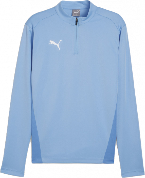 Puma - Teamgoal Training Jacket W. 1/4 Zip - Azul claro & branco