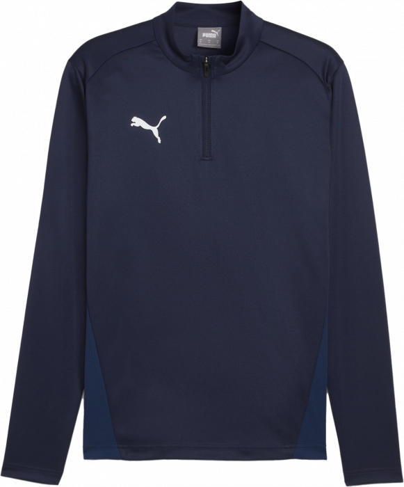 Puma - Teamgoal Training Jacket W. 1/4 Zip - Marine & blanc