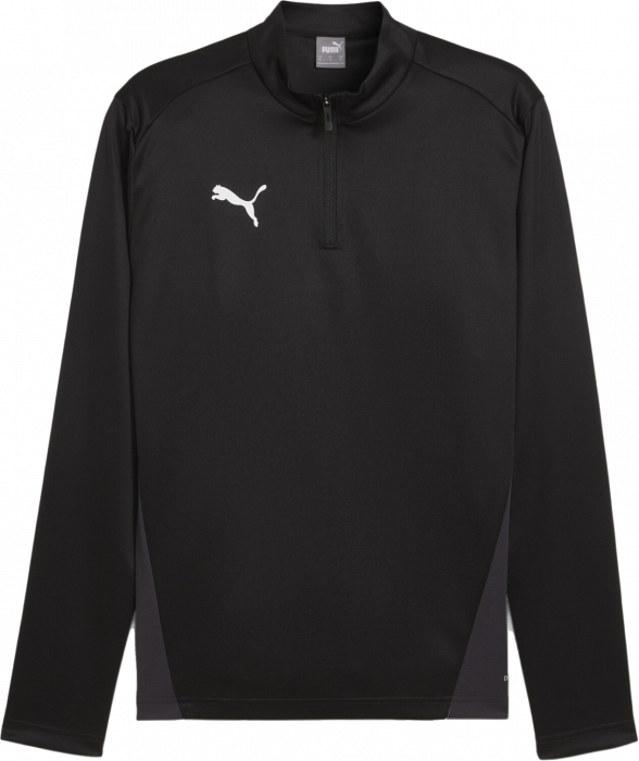 Puma - Team Goal Training Top With Half Zip Jr - Schwarz