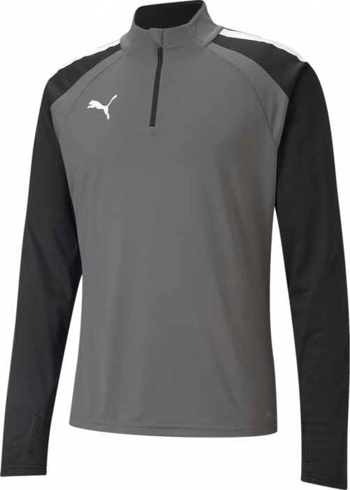 Puma - Teamliga Training 1/4 Zip Top Jr. - Smoked Pearl & negro